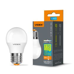 Лампа LED VIDEX G45h 6Вт E27 біле світло 4100K