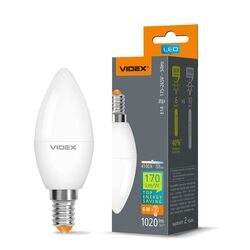 Лампа LED VIDEX C37h 6Вт E14 біле світло 4100K