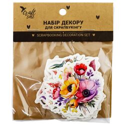 Набір декору для скрапбукінгу паперовий Craft time мікс