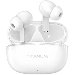 Навушники вакуумні бездротові з гарнітурою TITANUM TW11 TWS білі
