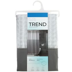 Штора для ванної кімнати з кільцями WOKO TREND 180x180 см