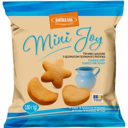 Печиво цукрове Mini Joy з ароматом пряжененого молока 180 г
