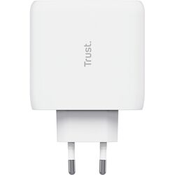 Адаптер зарядний мережевий Trust Maxo PD 2USB-C білий