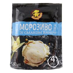Суміш для приготування морозива зі смаком ванілі 60 г