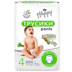 Підгузки-трусики HAPPY BELLA Maxi 8-14 кг 12 шт/пачка