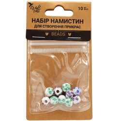 Набір намистин для створення прикрас Craft time з квітковим дизайном 10 шт