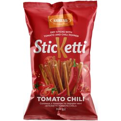 Соломка солона КИЇВХЛІБ STICKETTI TOMATO CHILI 80 г