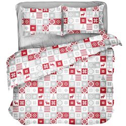 Комплект постільної білизни поліефір DAISY Новорічний двоспальний