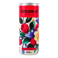 Напій безалкогольний слабогазований Otaka Комбуча Іcкриста малина ж/б 250 мл