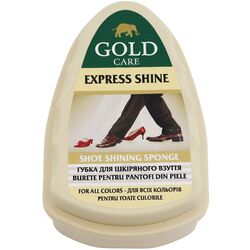 Губка для шкіряного взуття GOLD CARE Преміум безбарвна