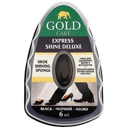 Губка для шкіряного взуття з дозатором GOLD CARE чорна 6 мл