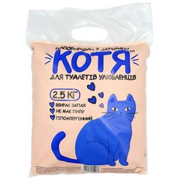 Наповнювач для котячого туалету з деревини КОТЯ 2,5 кг