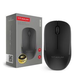 Миша комп'ютерна бездротова дворежимна TITANUM MS002WB чорна