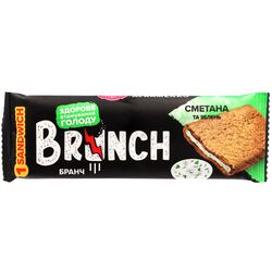 Снеки мультизлакові АВК Brunch Сендвіч Сметана та зелень 15 г