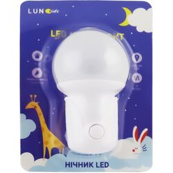 Нічник LED мережевий з кнопками LUNO Куля 2 режима