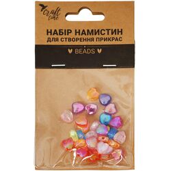 Набір намистин для створення прикрас Craft time Серця 30 шт