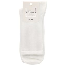 Шкарпетки чоловічі демісезонні високі BONUS білі в асортименті