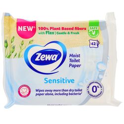 Папір туалетний вологий Zewa Sensitive 42 шт/уп.