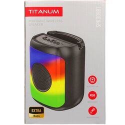 Колонка портативна TITANUM SPK309BT RGB чорна 5Вт