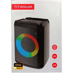 Колонка портативна TITANUM SPK511BT RGB чорна 10 Вт