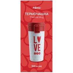 Термочашка для напоїв Almo Сердечки