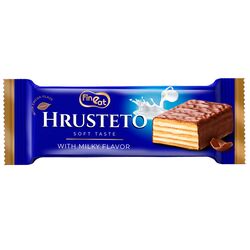 Вафля глазурована Fine Eat Hrusteto з молочною начинкою 34 г