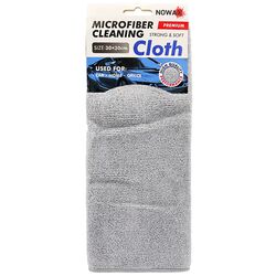 Ганчірка автомобільна мікрофібра NOWAX For Cleaning сіра 30х30 см