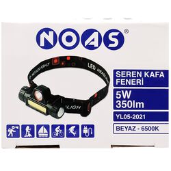 Ліхтарик LED на голову акумуляторний NOAS YL05-2021 чорний