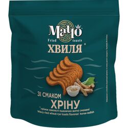 Грінки житні смажені Macho зі смаком хріну 80 г