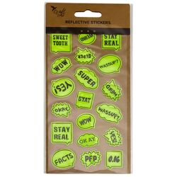 Наліпки дитячі світлові Craft time з написами 10х22 см