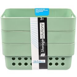 Набір кошиків для зберігання пластикових Storage Solutions 350 мл 3 шт