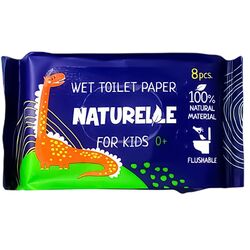 Папір туалетний вологий NATURELLE Kids 8 шт/уп