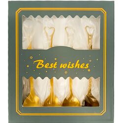 Набір ложок чайних нержавіючих фігурних Серце 4 шт