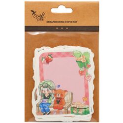 Набір декору для скрапбукінгу паперовий Craft time мікс