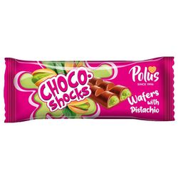 Вафлі глазуровані POLUS Choco-Shocks з фісташкою 45 г