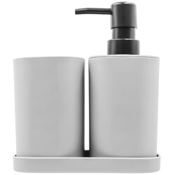 Набір аксесуарів для ванної кімнати пластиковий Bathroom Solutions 3 предмети