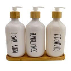 Набір дозаторів для рідкого мила пластикових Bathroom Solutions 3 шт