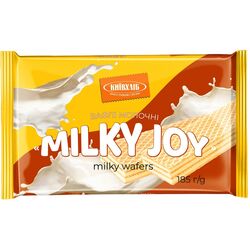Вафлі КИЇВХЛІБ MILKY JOY з молочною начинкою 185 г