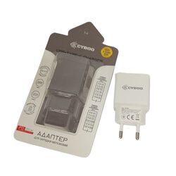 Адаптер для зарядки мережевий Cyboo USB+Type-С