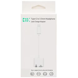 Перехідник для телефону Type-C-Jack3,5+Type-C