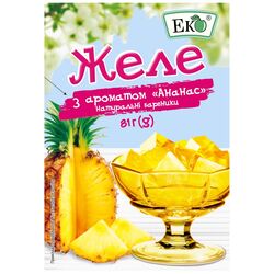 Желе ЕКО з ароматом ананасу 81 г