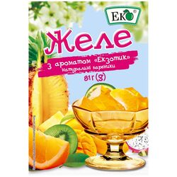 Желе ЕКО з ароматом Екзотик 81 г