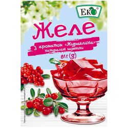 Желе ЕКО з ароматом журавлини 81 г