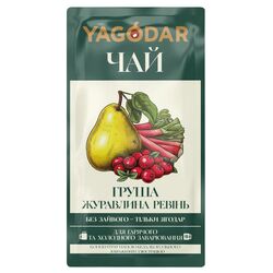 Чай концентрат рідкий YAGODAR Груша, журавлина, ревінь 50 г