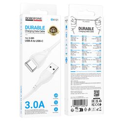 Кабель USB-А-USB-C Borofone BX121 білий 1 м