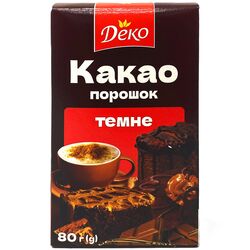 Какао-порошок ДЕКО темне 80 г