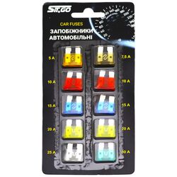 Запобіжники автомобільні  Sit&GO на блістері
