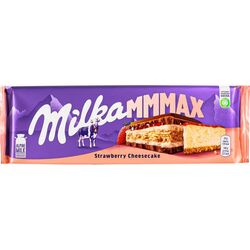 Шоколад молочний Milka Чизкейк, полунична начинка з печивом 300 г