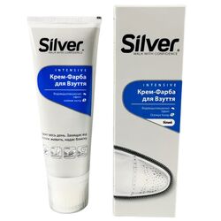 Крем-фарба для взуття SILVER біла, туба 75 мл