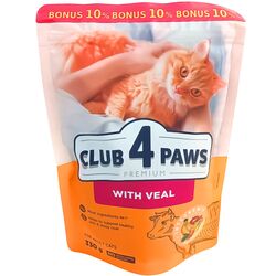 Корм для котів CLUB 4 PAWS Premium Телятина 0,33 кг